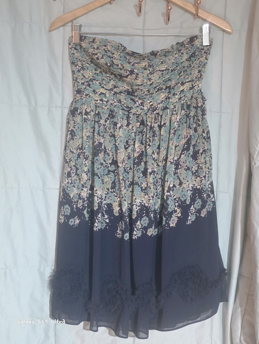 LC Lauren Conrad Strapless Floral Dress